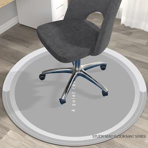 سجادة اسكندنافية عصرية مستديرة من كلوريد البولي فينيل مانعة للإنزلاق سجادة أرضية لكرسي دوار للمكتب والدراسة ومنطقة القراءة المنزلية - Product Image 2