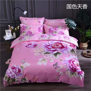 Giá Rẻ Tùy Chỉnh Thiết Kế 100% Polyester Sợi Nhỏ Linen <span class=keywords><strong>Bedding</strong></span> Set Tấm Vải Để Làm Khăn Trải Giường - Product Image 5