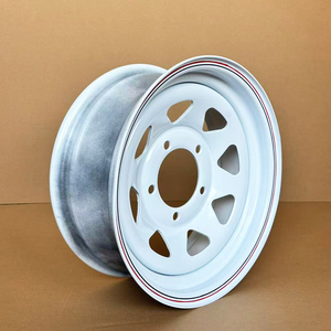 Roue <span class=keywords><strong>de</strong></span> <span class=keywords><strong>remorque</strong></span> 15x6 PCD 5x114 en acier, trou central 84 mm, <span class=keywords><strong>jante</strong></span> pour remorques, prix abordable - Product Image 4