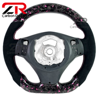 Volant en cuir suédé personnalisé avec LED et carbone forgé pour BMW M3 M1 M2 E93 E82 E36 E46 E60 E84 E87 E90 E92 335 335i 320d 330i