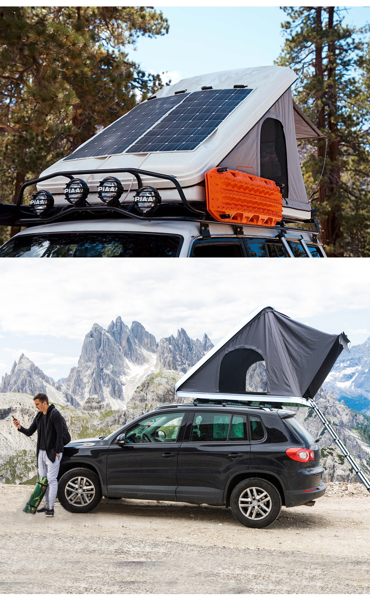 75kg Aluminium Alloy Folding Car Tent Camping Shelter SUV 4 Person Roof Top Tent