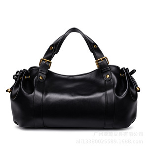 Bolso Boston de mezclilla de corte de bota y cintura alta para mujer, casual, de color liso, suave, tipo bandolera/tote - Product Image 6