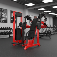 Machine à traction latérale en acier inoxydable de qualité commerciale pour la salle de sport, la remise en forme et la musculation, ciblant la poitrine, les jambes et les fessiers