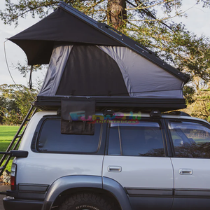 Camping Hardshell Car Rooftop Carpa Aluminio 3 personas Senderismo al aire libre Roof Top Carpa Coche Triángulo Clamshell Hard Shell Roof Tent - Product Image 1