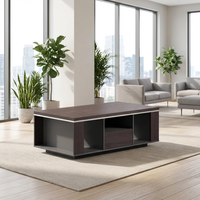 Table basse moderne pour salon, petite, ronde, en bois, marbre, avec cadre en métal, ensemble de tables basses, style minimaliste nordique