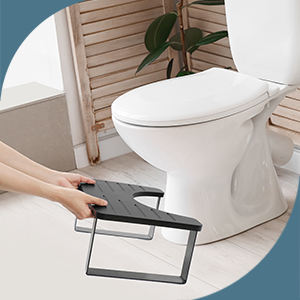 Durable Bamboo Toilet <b>Stool</b> Anti-slip Portable Squat Pan for Adults and Children Crack-proof <b>Bathroom</b> <b>Stool</b> Black Color - Product Image 3