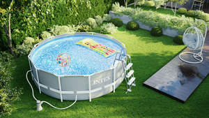 26716 призматический каркас <span class=keywords><strong>Intex</strong></span>, Круглый Бассейн см 366x99 ч с фильтрующим насосом, каркас для бассейна и лестница, Круглый наземный бассейн - Product Image 3