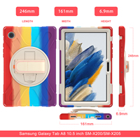 Samsung Galaxy Tab A8 Tablet Kılıfı için Sağlam Kılıf, Samsung Galaxy Tab A8 Kılıfı 10.5 İnç 2022 SM X200 X205 X207 Kılıf