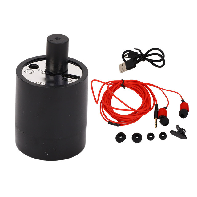 Voice Listen Detector Amplifier High Strength Through Wall Microphone Small Pipe Water Oil Leakage Detector Clear Sound