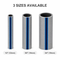 Tuyau d'arrosage de jardin 20m 1/2 pouce 12mm gris rayé bleu résistant aux UV en PVC flexible pour l'arrosage domestique et de jardin en gros