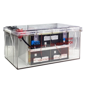 Batterie solaire au lithium fer phosphate 12V 24V 100Ah pour stockage d'énergie avec 6000 cycles et garantie de 5 ans - Product Image 1