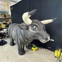 Fabrication de vêtements de taureau gonflables pour événements de parade personnalisés, mascottes de costume de taureau noir gonflable