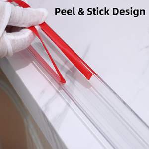 Самоклеящиеся прозрачные уголки для защиты стен и кромок для шкафов. Простые в установке уголки для защиты. - Product Image 3