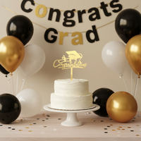 Décoration de gâteau en acrylique « Félicitations, diplômé 2026 » pour fête de remise des diplômes – Fournitures de décoration de gâteaux de qualité