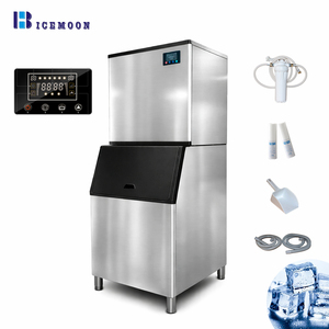 Commercial 380kg Cube Stainless Steel <b>Ice</b> <b>Maker</b> Machine With 250kg Bucket Compressor & Engine 110V220V 240V Factory Direct Sales - Product Image 1