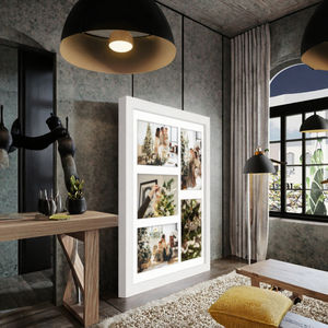 Marco de Fotos de Madera Real con Impresión de Corte Troquelado, Tamaño Personalizado, Soporte para Fotos de Graduación y Familia para el Hogar - Product Image 3