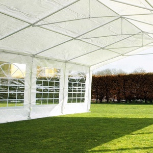 Tente de réception extérieure blanche pour mariage 20x40 avec barres de sol simples, structure en acier, imperméable, résistante aux UV, portable pour exposition - Product Image 5