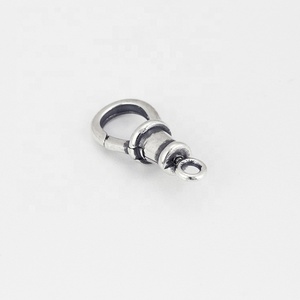 Conector de Plata de Ley 925 para Colgante de Collar, Cierre Giratorio Ovalado, Soporte para Dijes, Fecho de Langosta, 14mm 16mm - Product Image 4