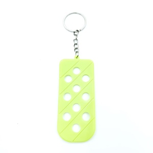 Wholesale PVC Rubber Colorful Custom Shoe Charms Holder <b>Key</b> Chains <b>Rings</b> Decoration Organizer Keychain with Hole Holder - Product Image 3