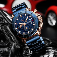 CRRJU 2294 Modische Guangzhou Herren-Quarzuhr mit Edelstahlarmband, Wasserdicht, Original Chronograph, Preisgünstige Armbanduhr für Männer
