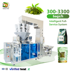 Machine d'emballage entièrement automatique pour granulés de thé et d'épices, machine de remplissage et de scellage de sachets préformés à fermeture éclair - Product Image 1