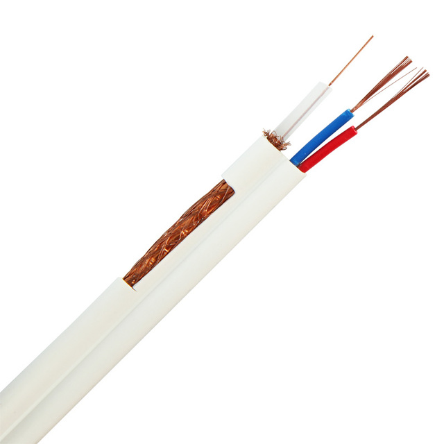 Siamese Coaxial RG59 2C Power Cable 305m Length with PVC Jacket Insulated Copper Conductor for Monitor CCTV DVR Use