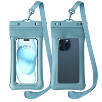 IPX8 téléphone portable Kayak accessoires fermeture éclair joints étanche pochette flottante sacs secs Logo personnalisé natation PVC cellule étui de téléphone portable
