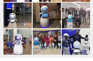 स्मार्ट चालाक रोबोट सेंसर एकीकरण सॉफ्टवेयर प्रणाली बहु आवेदन सार्वजनिक स्थानों की प्रदर्शनी कमरे रोबोट