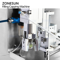 ZONESUN ZS-SVFC1P automatique bureau Servo Rotor pompe Sauce Ketchup Gel purée de fruits pâte bec poche remplissage capsulage Machine