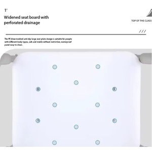 Modern Design <b>Bathroom</b> Folding Seat Elderly Toilet <b>Stool</b> Shoe Changing <b>Stool</b> Wall Mounted Bath Chair for Hotels - Product Image 2