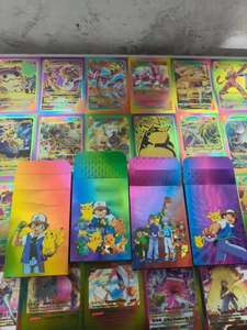 <strong>Pokemoned</strong> <strong>Gold</strong> Foil Pikachu Flash Collection Set of Pocket Monster Flash <strong>Cards</strong> Plastic Material with Paper Backing - Product Image 5
