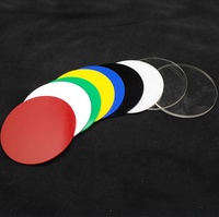 Disque acrylique rond feuille acrylique disque de gâteau de couleur claire pièce acrylique
