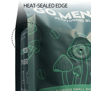 feuille d'aluminium Mylar plastique 4 côtés joint gousset sacs pochette de grains de café pour l'emballage alimentaire - Product Image 5