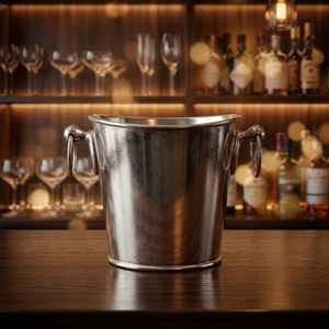 <b>Silver</b> Plated Brass <b>Ice</b> <b>Bucket</b> - Product Image 3