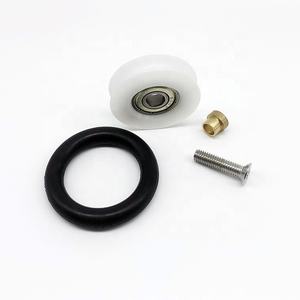 608Z rulman tekerlekler kauçuk halka sürgülü çekmece kılavuzu plastik silindirler naylon kasnak - Product Image 6