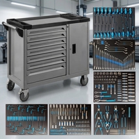 2023 nouveau design atelier de garage personnalisé 7 tiroirs armoire à outils de roulement en métal/chariot/chariot