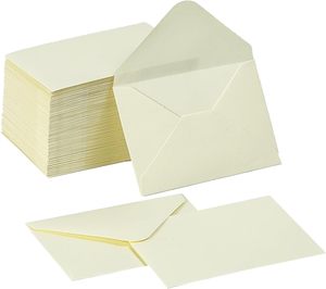Tarjetas de Regalo de Papel Reciclado Impresas de 4 x 2.75 Pulgadas con <span class=keywords><strong>Sobres</strong></span> Color Crema <span class=keywords><strong>para</strong></span> Empaque de <span class=keywords><strong>Invitaciones</strong></span> de Pequeñas Empresas, Tienda de Flores Personalizada - Product Image 1