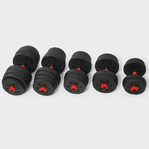 PE Material Adjustable <strong>Dumbbell</strong> <strong>Set</strong> for Men and <strong>Women</strong>, Black <strong>Dumbbell</strong> for Home Gym Workout Fitness, Turning Handle - Product Image 3