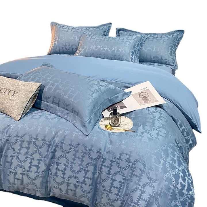 Oekotex 100 Organic Flax Linen Comforter Bed Sets Stone Washed Duvet Cover Bedding Set With