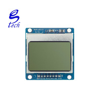Módulo de pantalla de caracteres LCD Adaptador de retroiluminación blanca PCB 84*48 5110 Marca de origen de pantalla