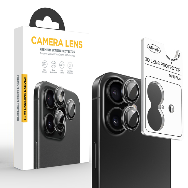 Mobile Phone Camera Lens Protection Tempered Glass Film Installation Locator 9H Hardness Full Coverage for 11-16 Pro Max
