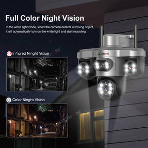 Cámara de Seguridad Solar LS VISION de 6MP con Tres Pantallas y Cuatro PTZ, Exterior, 4G/WiFi, Zoom 10X, Seguimiento Automático Humano, Cámaras CCTV <span class=keywords><strong>V380</strong></span> <span class=keywords><strong>Pro</strong></span> - Product Image 5