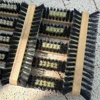 Brosse de nettoyage industrielle et de bricolage avec cadre en bois, structure en bois dur, poils en polypropylène, personnalisable OEM