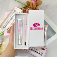 Coffrets de Maquillage Lèvres 20ml – Marque Privée – Longue Tenue – Luxe – Gloss Brillant et Kit Crayon à Lèvres Mat