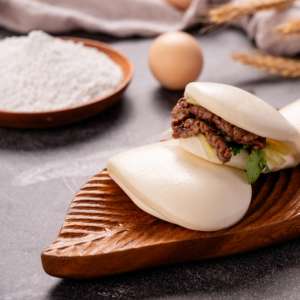 Chino Tim Sim Bao Bun Frozen Steamed Pao Bun Estilo cantonés Lotus Leaf Steamed Bun - Product Image 4