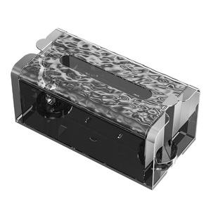 Corrugated Light Luxury Face Towel Suction Paper Box Storage Box Wall-mounted Tissue Box - Product Image 5