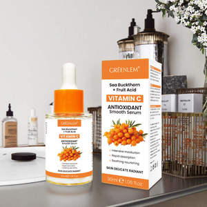 Suero Facial Orgánico Herbal de Espino Amarillo con Vitamina C y AHA de Marca Privada OEM, 30 ml, para el Cuidado Diario de la Piel - Product Image 2