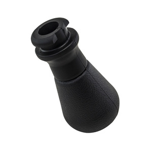 Poyracing – pommeau de levier de vitesse manuel à 5 vitesses, en cuir noir, pour Peugeot 206 207 208 307 308 408 508 301 - Product Image 5