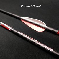 Flèche de tir à l'arc tissée en carbone pur 3K colonne vertébrale personnalisée 28-32 pouces motif unique avec embouts de champ de chasse pour le tir à la cible