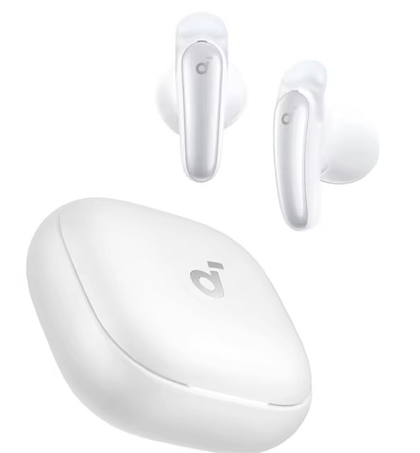 For Anker Liberty Buds In-Ear Earbuds Adaptive ANC Removable Ear Fins Fast Charging Wireless BT LED IPX5 Waterproof